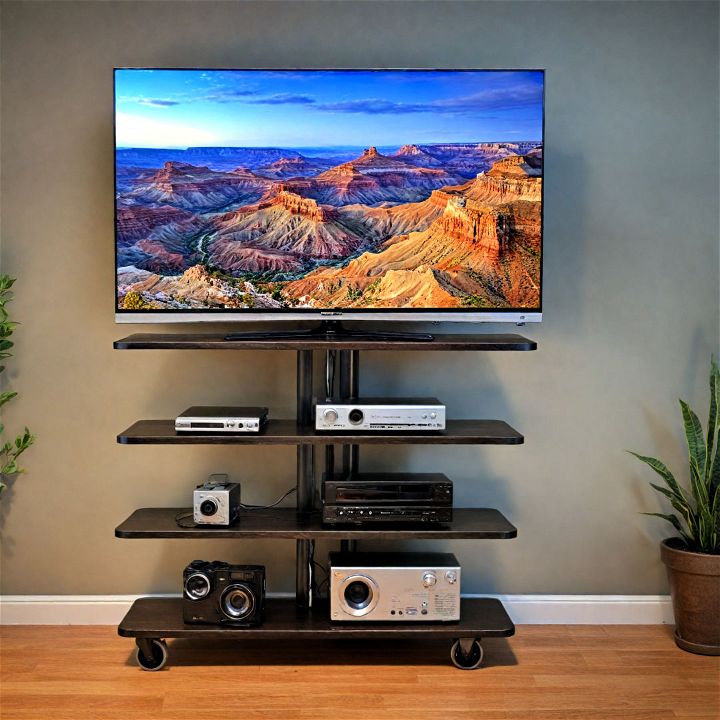 rolling tv stand for ultimate flexibility