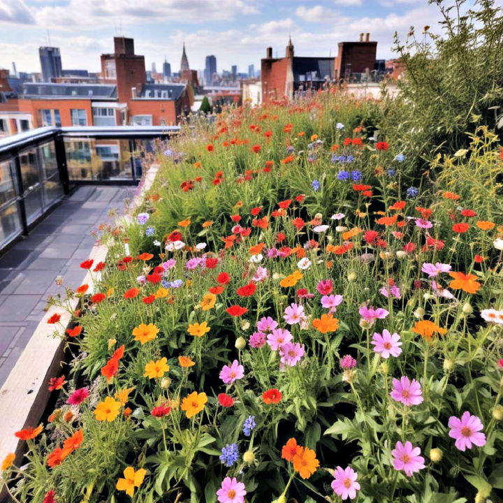 rooftop wildflower meadow