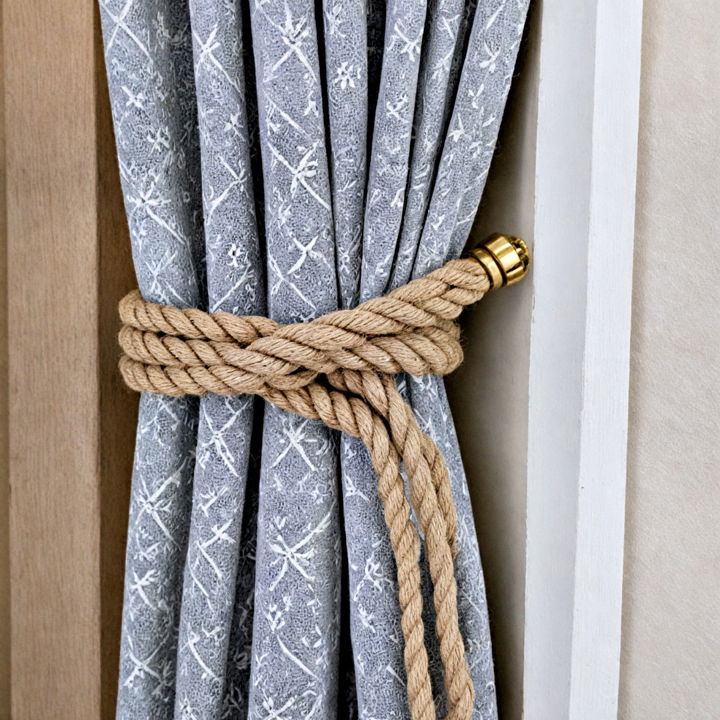 rope accents from curtain tiebacks