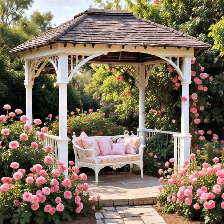 rose covered gazebo