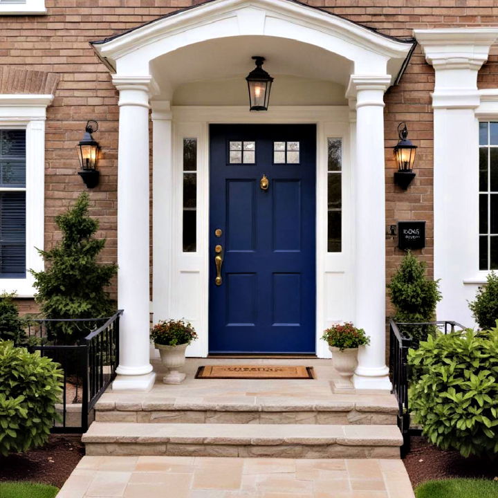 royal blue front door