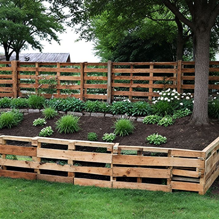 rustic and eco friendly pallet wall