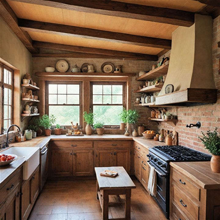 rustic charm kitchen