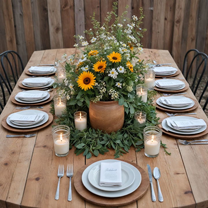 rustic farmhouse table setting