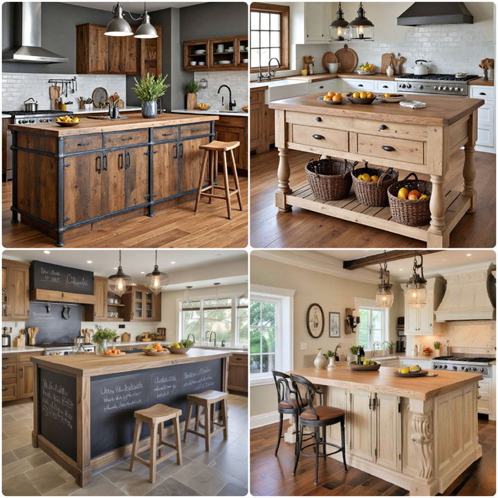 rustic kitchen island ideas