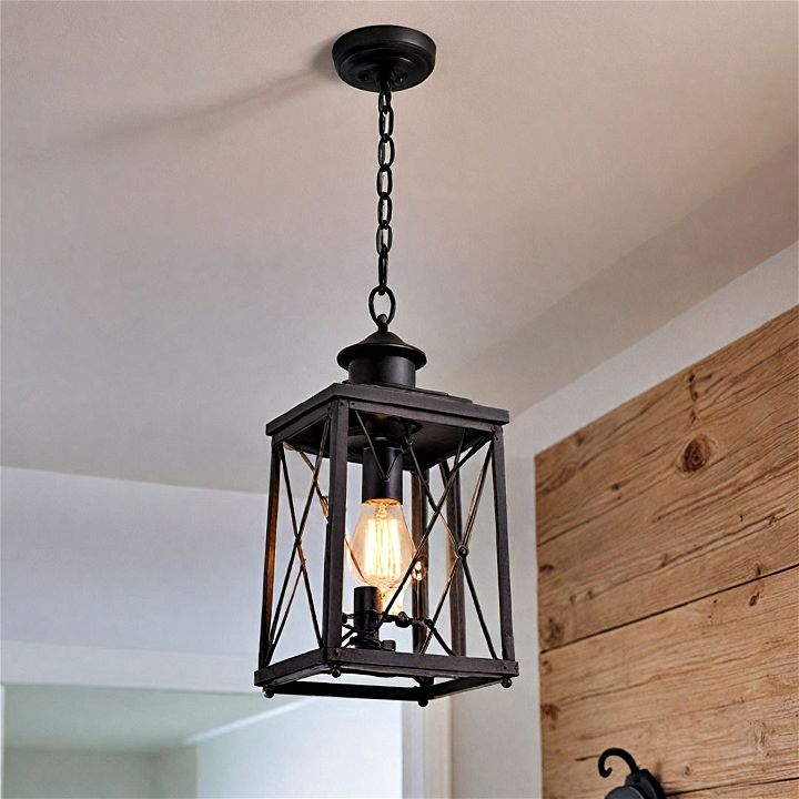 rustic lantern chandelier