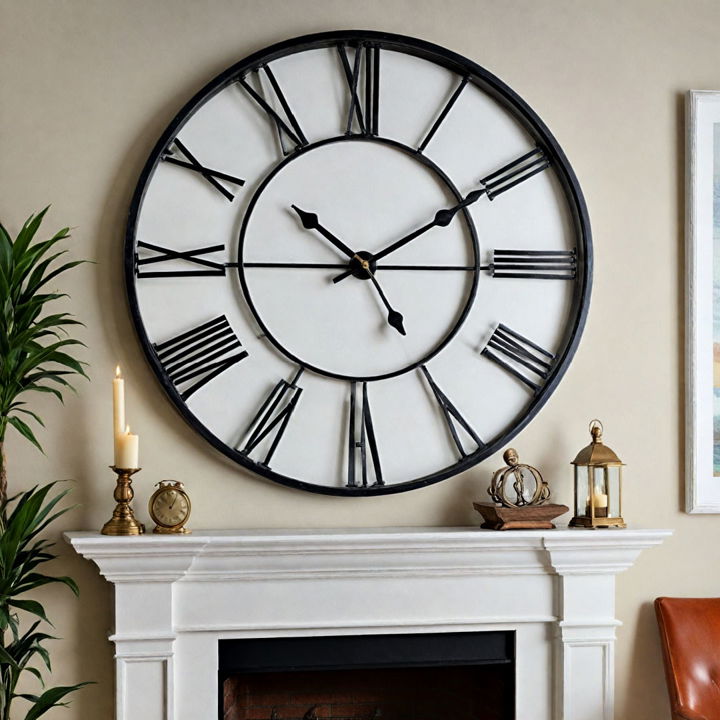 rustic to modern hang an oversized clock