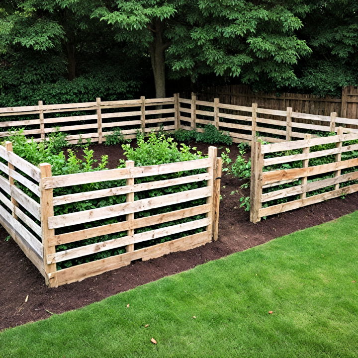 rustic wooden pallet fences