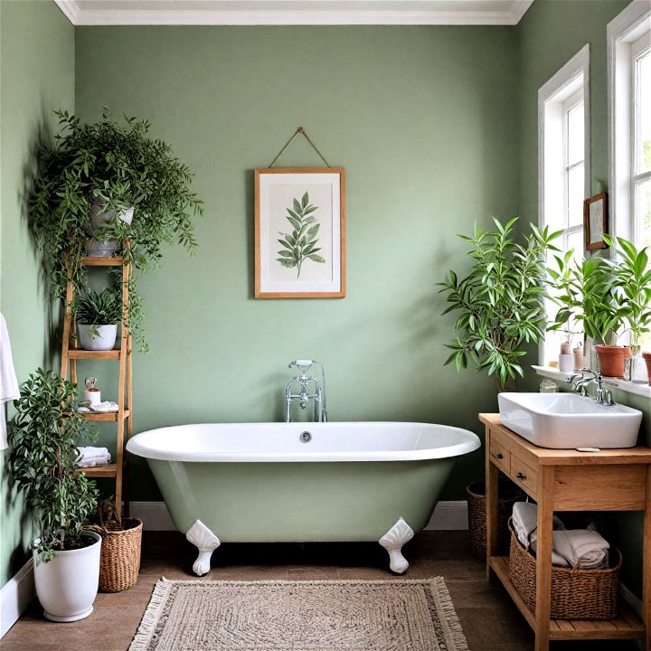 sage green color for bathroom