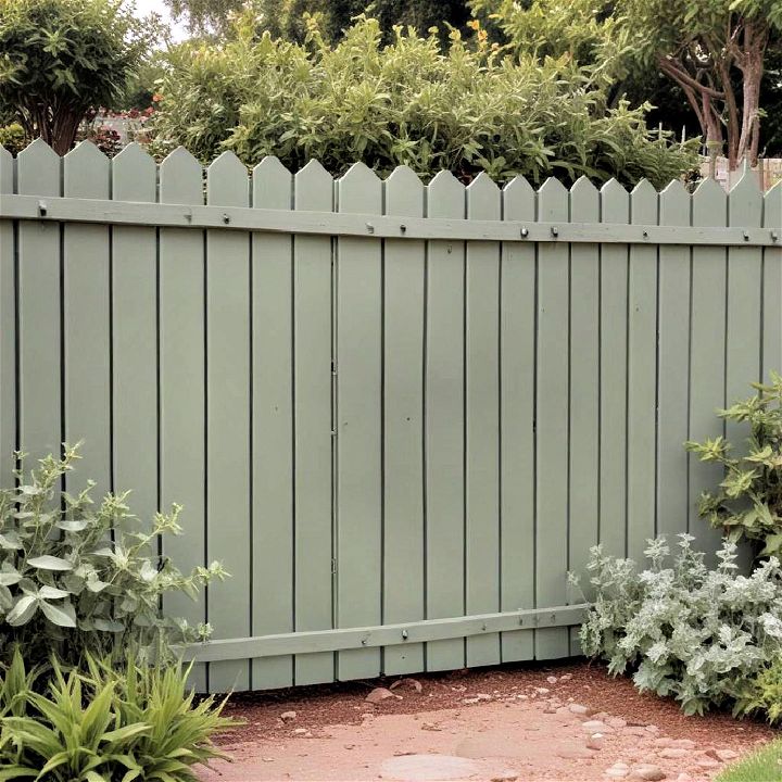 sage green fence