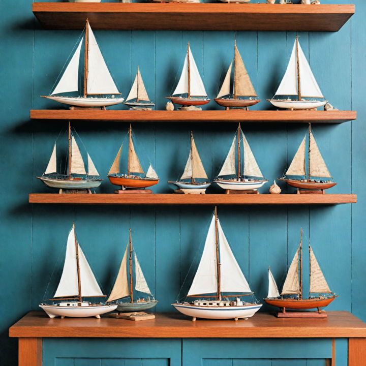 sailboat models for decor