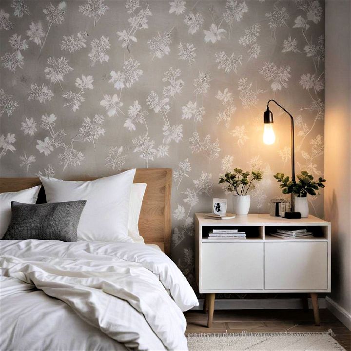 scandinavian design bedroom wallpaper