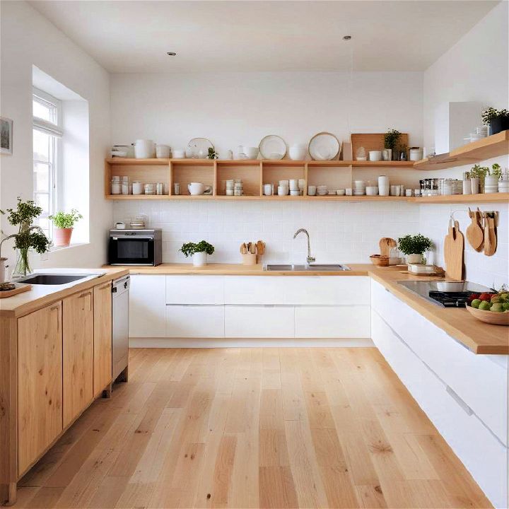 scandinavian kitchen to add simplicity