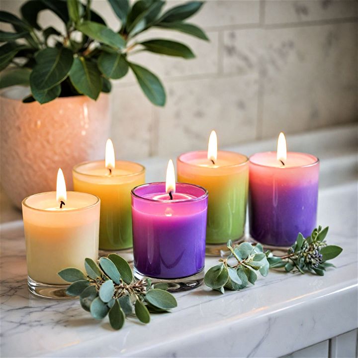 scented candles to promote relaxation
