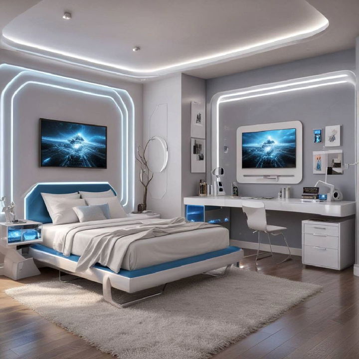 sci fi sanctuary for gaming bedroom