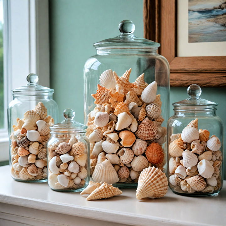 seashell showcase to add a personal touch