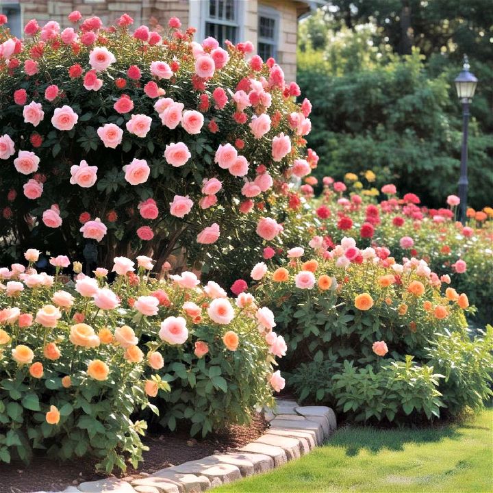 seasonal rose display garden