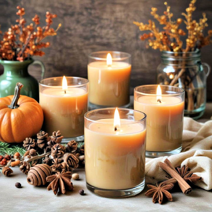 seasonal scented candles