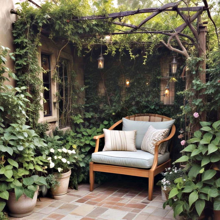 secret garden reading nook