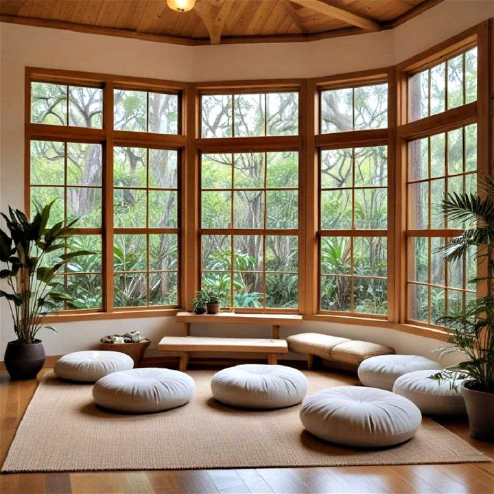 serene meditation area for your florida room