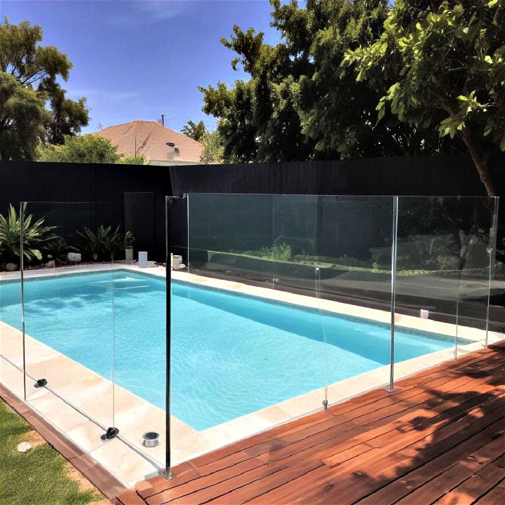 shatter resistant acrylic pool fence