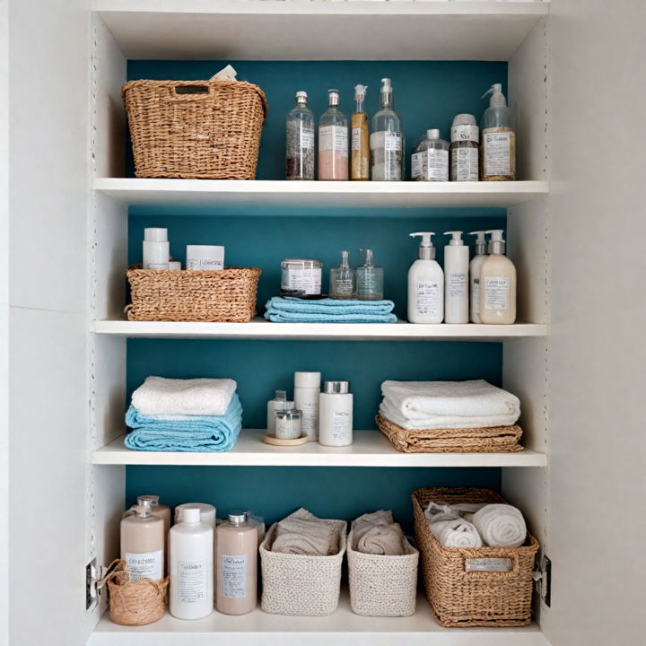 shelf liners for bathroom storage