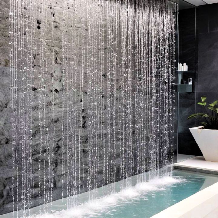 shimmering water curtain