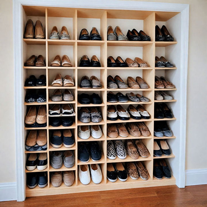 shoe organizer in closet