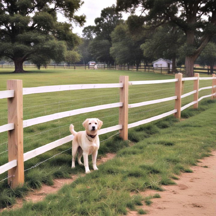 simple farm style fence