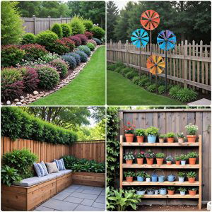 simple fence line landscaping ideas