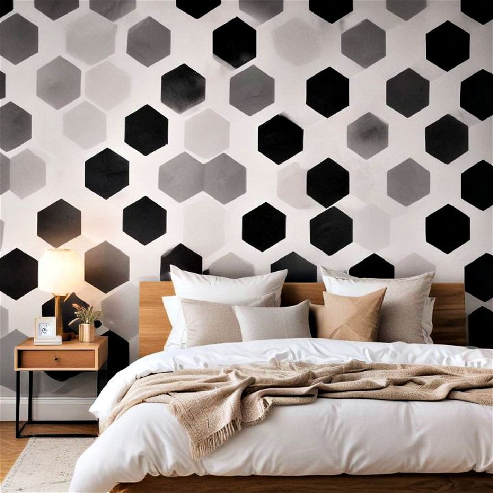 simple geometric design wall