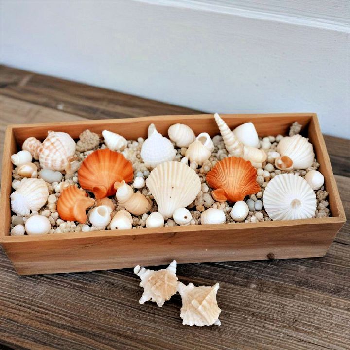 simple seashells centerpiece