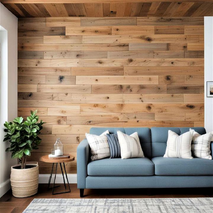 simple shiplap accent wall