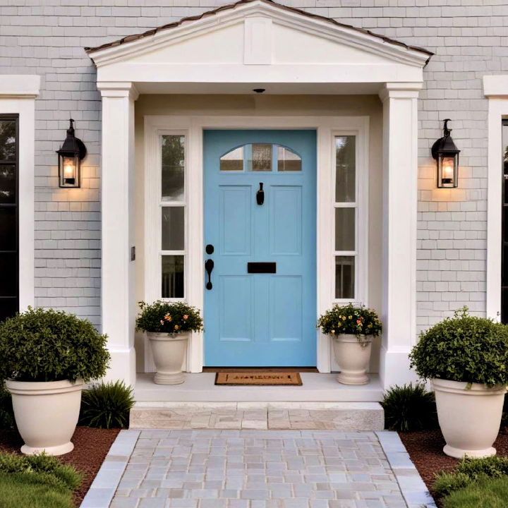 sky blue front door color