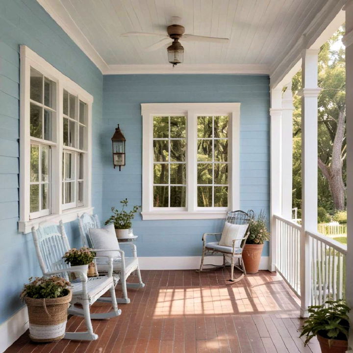 sky blue porch paint