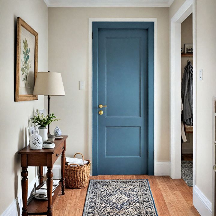 slate blue interior door