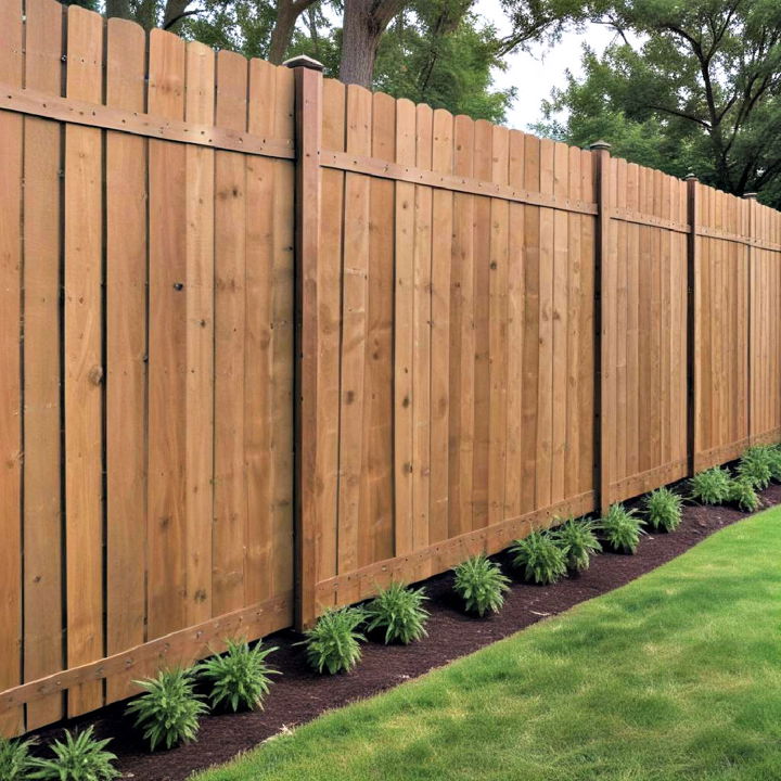 sleek acoustic fence design