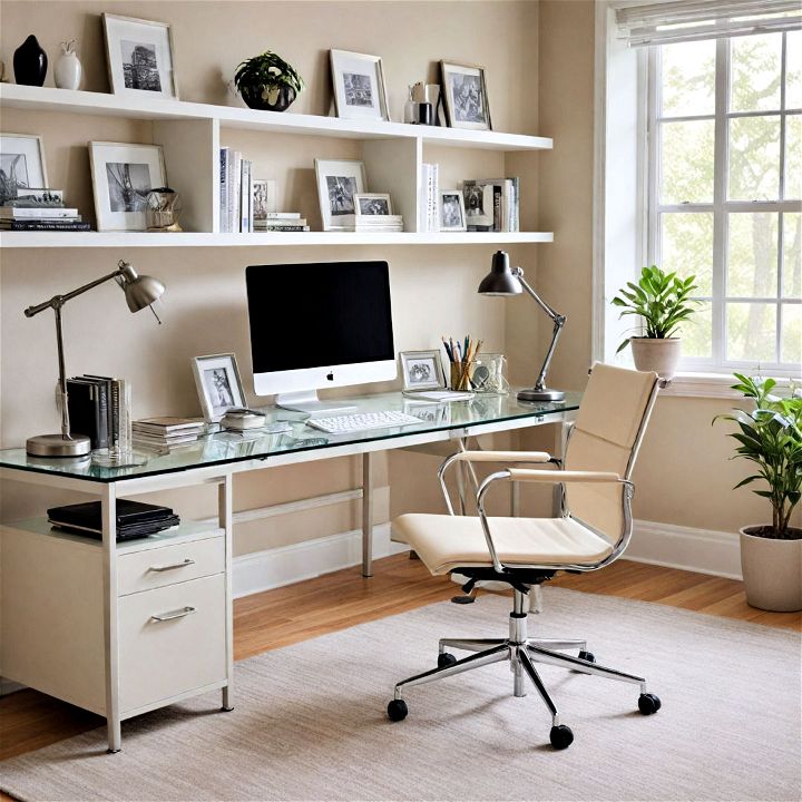 sleek and modern home office for him