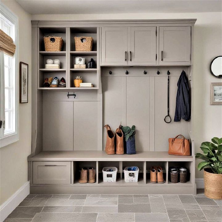 sleek cabinet with shelve design