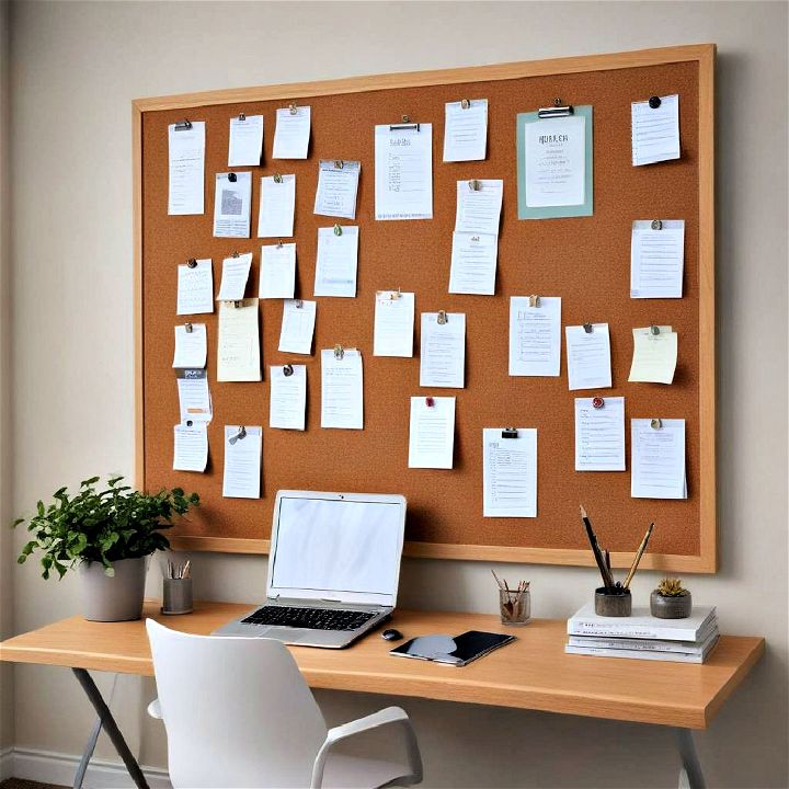 sleek corkboard design