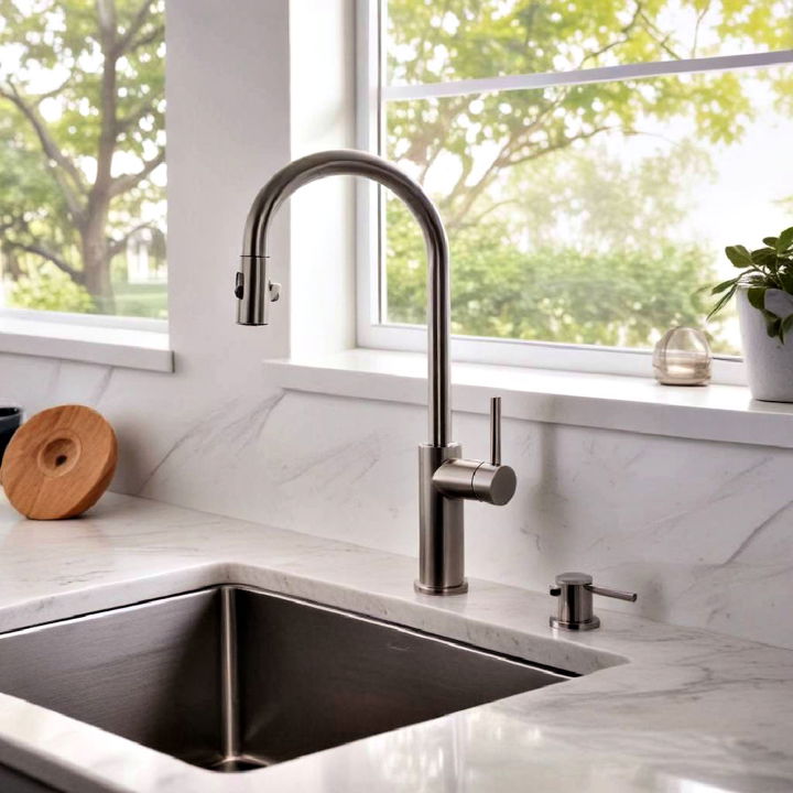 sleek minimalistic faucet