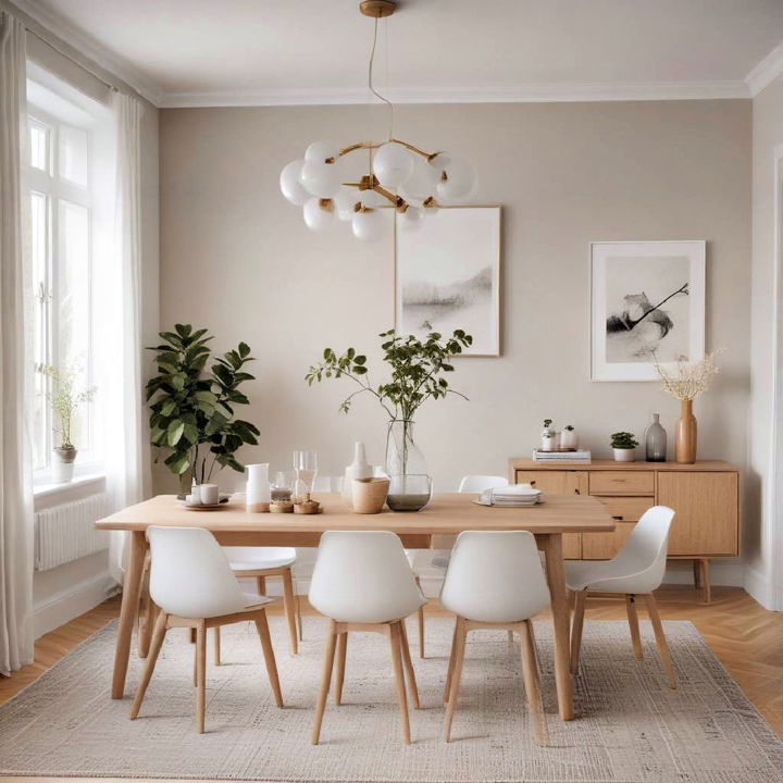 sleek scandinavian modern dining rooms