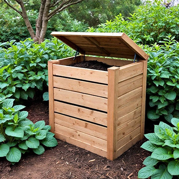 sleeper compost bin for garden