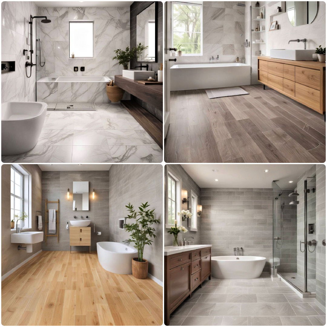 20 Small Bathroom Flooring Ideas for A Spa-Like Retreat