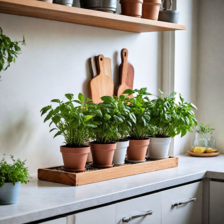 small indoor herb garden