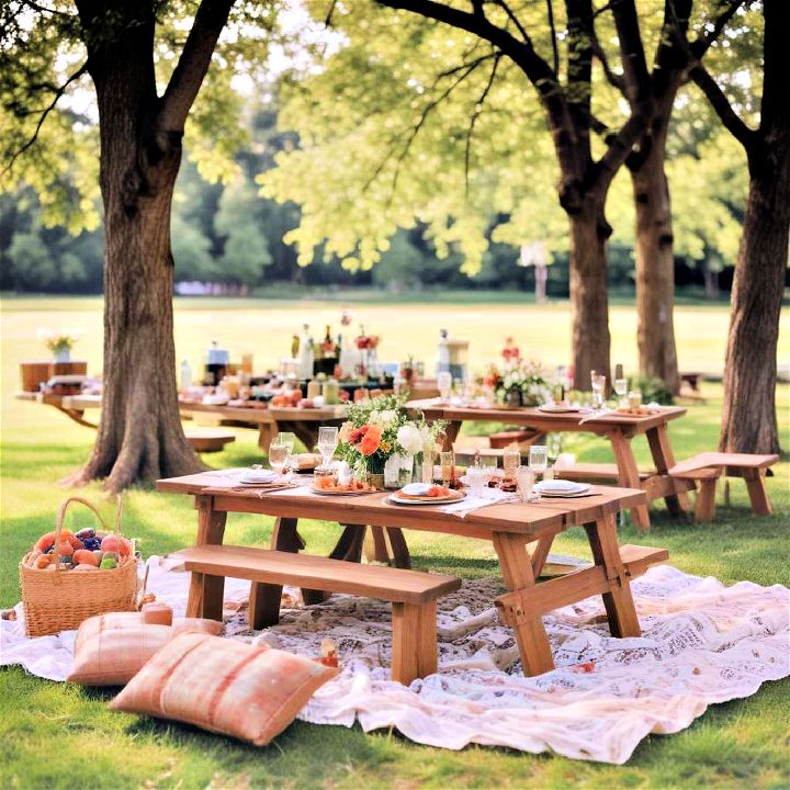 small picnic wedding
