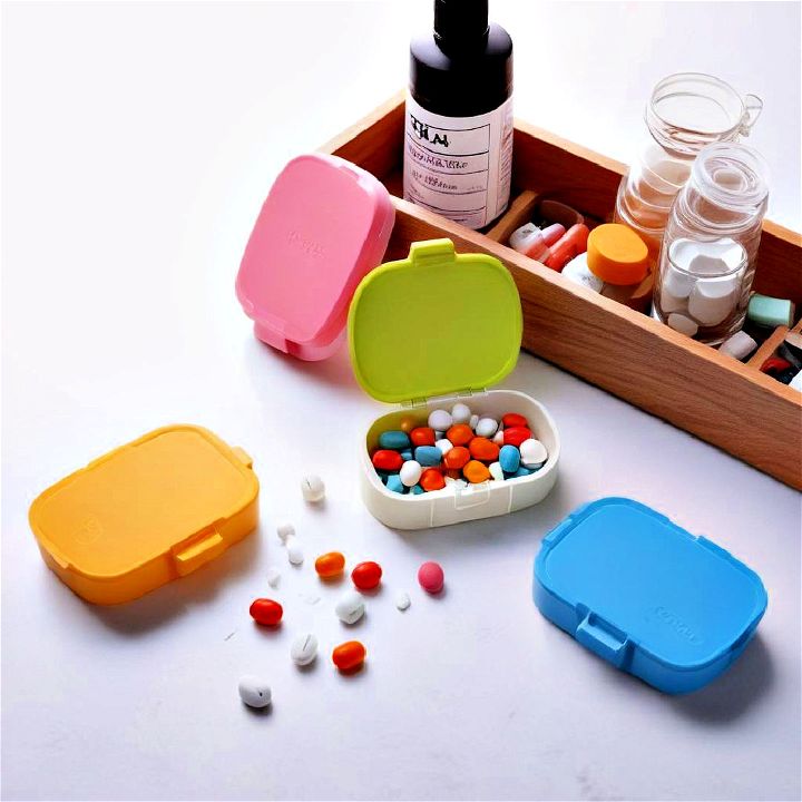 small pill dispenser box