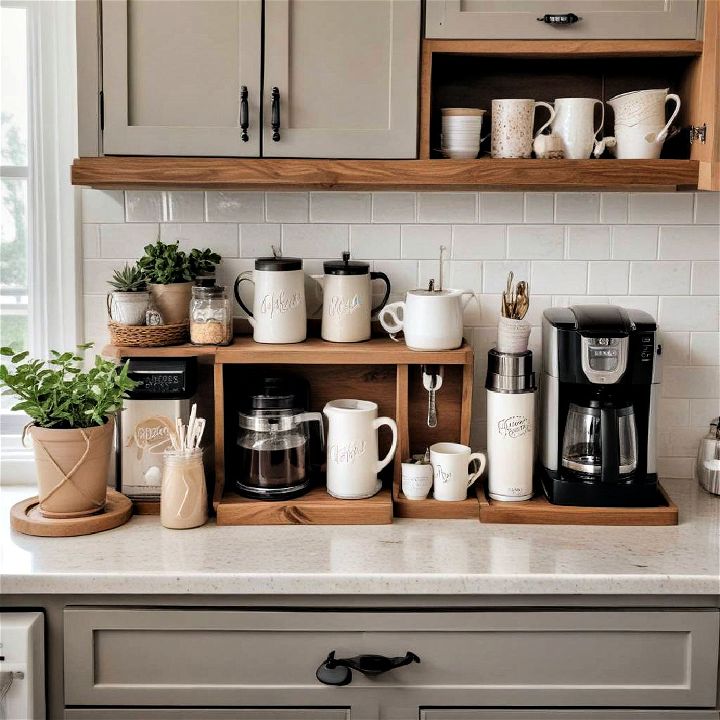small section of your counter to a coffee station
