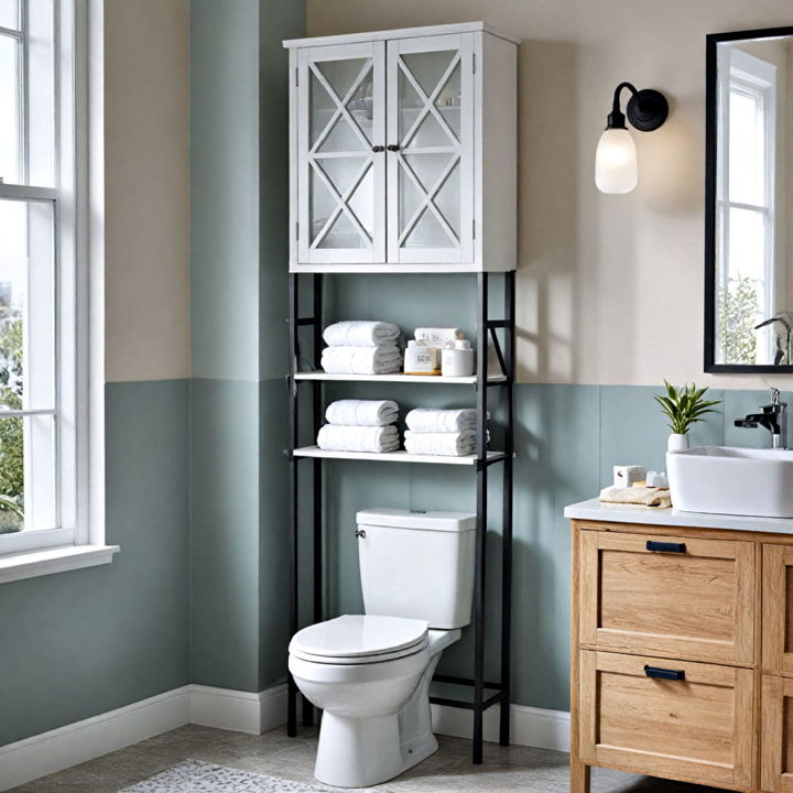 small spaces bathroom storage tower