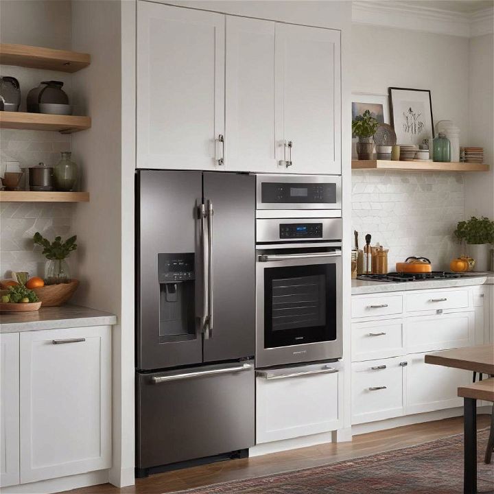 smart appliances eclectic kitchen